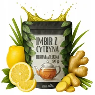 Herbata - Herbata zielona IMBIR Z CYTRYNĄ 50 g Z IMBIREM I SKÓRKĄ CYTRYNOWĄ - miniaturka - grafika 1