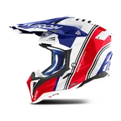 Kaski motocyklowe - Kask Cross Airoh Aviator 3 Hima Błyszczący CzerwonyM - miniaturka - grafika 1