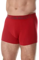 Majtki męskie - Bokserki męskie bawełniane classic Brubeck Comfort Cotton BX00501A czerwony - miniaturka - grafika 1