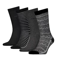 Skarpetki męskie - Levi's Skarpety męskie CLSSC (4 sztuki), Black Combo., 39-42 EU - miniaturka - grafika 1