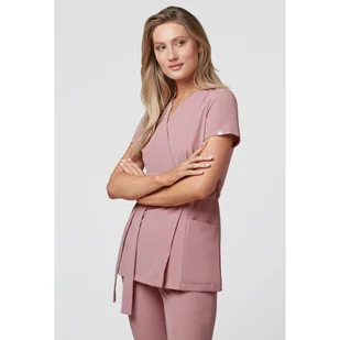 Fartuszek Medyczny Sophia - Blossom Pink Rozmiar: 46 - Odzież medyczna - miniaturka - grafika 5