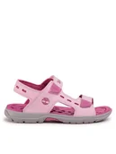 Buty dla dziewczynek - Timberland Sandały Moss Jump 2 Strap Sandal TB0A2AJ3X821 Różowy - miniaturka - grafika 1