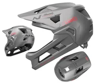 Kaski rowerowe - Kask rowerowy dziecięcy ABUS YOUDROP FF Ti silver S (48-55cm) - miniaturka - grafika 1