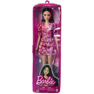 Sukienki i spódniczki dla dziewczynek - Barbie Fashionistas Lalka Dwukolorowa sukienka w kwiaty HBV11 HBV11 - miniaturka - grafika 1