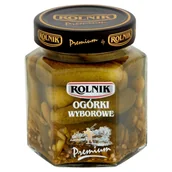 Mieszanki warzywne, sałatki - Rolnik Ogórki wyborowe premium 314ml - miniaturka - grafika 1