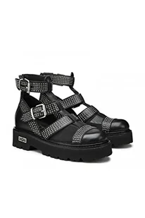 CULT Damskie botki typu slash, czarne, 4 UK, Czarny, 37 EU - Botki damskie - miniaturka - grafika 1