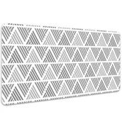 Podkładki na biurko - Ochronna mata na biurko Wzór w trójkąty 100x50 cm, Dywanomat - miniaturka - grafika 1