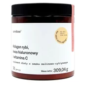 Włosy, skóra, paznokcie - Sundose For Skin Anti-Aging Kolagen rybi, Malinowo-Cytrynowy - miniaturka - grafika 1