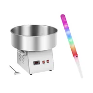 Inne urządzenia gastronomiczne - Royal Catering Zestaw Maszyna do waty cukrowej 52 cm + Świecące pałeczki LED 50 sztuk - Maszyny do waty cukrowej - miniaturka - grafika 1