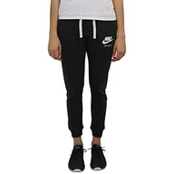 Dresy damskie - Nike Damskie Spodnie Dresowe Sportwear Gym Vintage, Czarny (Black/Sail), S, 883731-010 - miniaturka - grafika 1