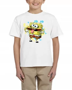 0614 KOSZULKA DZIECIĘCA SPONGEBOB BAJKA 140 - Moda i Uroda OUTLET - miniaturka - grafika 1