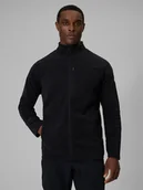 Bluzy męskie - 4F Polar regular bez kaptura męski - czarny XXL - miniaturka - grafika 1