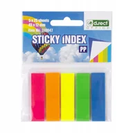 Przybory szkolne - Zakładki indeksujące 45x12mm 5x25 sztuk D.RECT - miniaturka - grafika 1