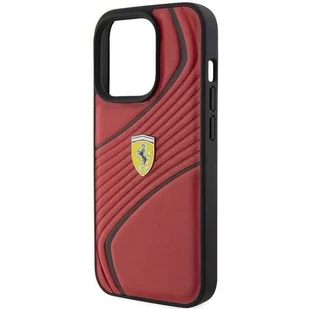 Etui Ferrari Twist Metal Logo na iPhone 15 Pro - czerwone - Etui i futerały do telefonów - miniaturka - grafika 6