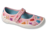 Buty dla dziewczynek - Kapcie dziecięce Befado 114X542 dziewczęce do przedszkola na rzepy-28 - miniaturka - grafika 1