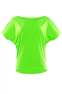 Koszulki i topy damskie - WINSHAPE WINSHAPE Damska super lekka koszulka funkcyjna Dance-top Dt101 zielony zielony neonowy XL DT101 - grafika 1