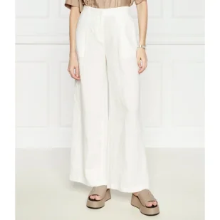 MAX&Co. Lniane spodnie CAYENNE | flare fit - Spodnie damskie - miniaturka - grafika 1