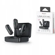 Mikrofony komputerowe - yesido KR16 Mikrofon MEMS 2szt. na Klips Lightning, Wireless 2.4GHz, BLACK/CZARNY - miniaturka - grafika 1