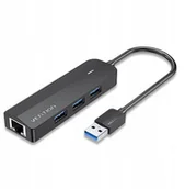 Adaptery i przejściówki - Vention 5in1 USB 3.0 with Gigabit Ethernet adapter - miniaturka - grafika 1