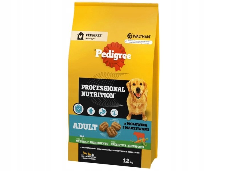 Karma dla psa PEDIGREE Professional Nutrition Adult z Wołowiną i warzywami 12 kg