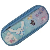 Piórniki - Piórnik Szkolny Niebieski Cinnemaroll Kuromi Melody Hello Kitty Suwak - miniaturka - grafika 1