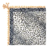 Apaszki i szaliki damskie - Chusta Damska W Panterkę Szal Szalik We Wzory Z Frędzlami Wiosenna Duża - miniaturka - grafika 1