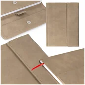 Planery - NOTES KSIĄŻKOWY ZAPINANY NUBUK PIASEK A5 - miniaturka - grafika 1