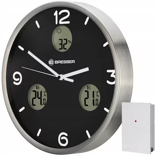 Bresser Bresser MyTime io Wall Clock 30cm black 8020210CM3000 - Zegary - miniaturka - grafika 1