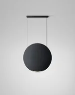 Lampy sufitowe - Nowoczesna, wisząca lampa Noren S/100 w ciemnoszarym kolorze z oświetleniem skierowanym w górę i w dół - miniaturka - grafika 1