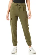 Spodnie damskie - Bestseller A/S Damskie spodnie VMEVA MR Cargo Elastic Detail Pant NOOS, Rifle Green, XS/34, Rifle Green, (XS) W / 34L - miniaturka - grafika 1