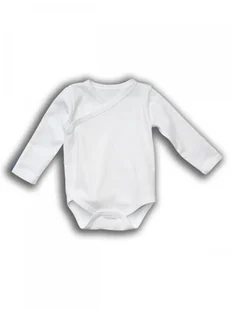 Bamboo, Body kimono z długim rękawem biel - ubranko - Body dla niemowląt - miniaturka - grafika 1