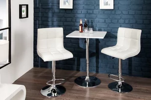 Invicta Interior Hoker modena ii biały 36919 - Taborety i hokery - miniaturka - grafika 1