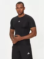 Koszulki sportowe męskie - adidas Koszulka techniczna Techfit Compression JE6698 Czarny Slim Fit - miniaturka - grafika 1