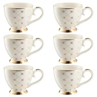 Filiżanki - Zestaw kubków porcelanowych jumbo 450 ml 6 sztuk FABIOLA - miniaturka - grafika 1