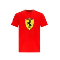 Odzież do sportów motorowych - Koszulka T-shirt dziecięca czerwona Shield Ferrari F1 2023 - miniaturka - grafika 1
