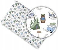 Prześcieradła dla dzieci - PRZEŚCIERADŁO BAWEŁNIANE DO ŁÓŻECZKA 160x80 WZORY! - miniaturka - grafika 1