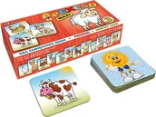 Kolorowanki, wyklejanki - Zwierzęta Pexeso na podwórku - miniaturka - grafika 1