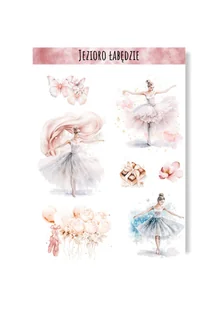 Naklejki z baletnicą balet jezioro łabędzie różowe do albumu słodkie - Scrapbooking Naklejki z baletnicą balet jezioro łabędzie różowe do albumu słodkie - Scrapbooking - miniaturka - grafika 1