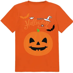 T-SHIRT KOSZULKA DLA DZIECKA HAPPY HALLOWEEN DYNIA 104 JAKOŚĆ - Moda i Uroda OUTLET - miniaturka - grafika 1