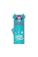 Piórniki - Piórnik stojący tuba niebieski Aura - miniaturka - grafika 1