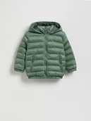 Kombinezony dla dzieci - Reserved - Ocieplana pikowana kurtka - jasny zielony - miniaturka - grafika 1