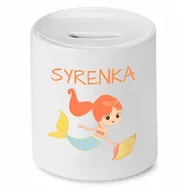 Skarbonki - SKARBONKA DLA DZIECI MAŁA SYRENKA PREZENT z Nadrukiem ze Zdjęciem - miniaturka - grafika 1