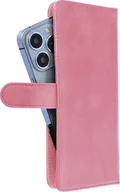 Etui i futerały do telefonów - OEM Kabura uniwersalna COMMON Book rozmiar S do IPHONE 12 / 13 / SAMSUNG S6 / A5 2016 / XCOVER 4 / S22 / HUAWEI P8 2017 różowa - miniaturka - grafika 1