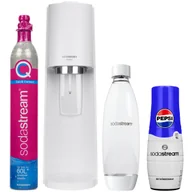 Saturatory - Saturator SODASTREAM Terra - biały gazowana woda butelka 1l syrop Pepsi bez plastiku eko Quick Connect zestaw - miniaturka - grafika 1