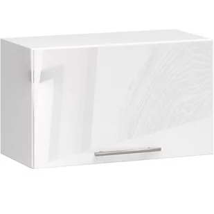 Wisząca Szafka Kuchenna Okapowa Oliwia 60 cm - Biała Biały Połysk - Meble kuchenne - miniaturka - grafika 1