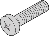 Śruby i nakrętki - SCHROFF Śruba z łbem płaskim, M4x10 - miniaturka - grafika 1