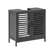 Szafka azienkowa pod umywalk MISSOULA Drewno bambusowe 60 cm Czarny  B685371 - Ceny i opinie na Skapiec.pl