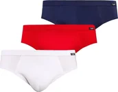 Majtki męskie - Teyli Wielopak slipów męskich Toni XL Biały-czerwony-niebieski - miniaturka - grafika 1