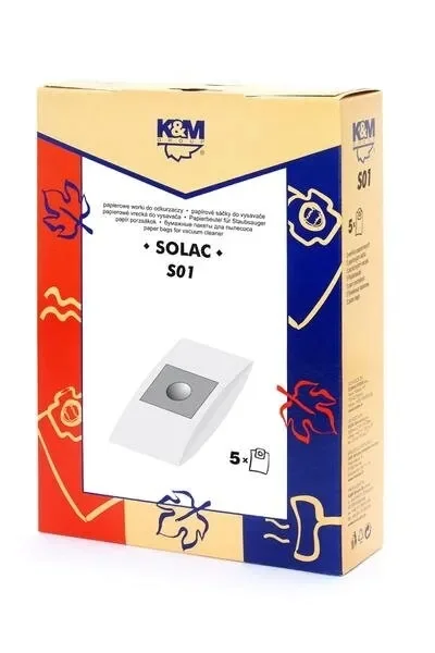 Worek do odkurzacza papierowy SOLAC S01 5 szt.