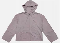 Bluzy damskie - Nike Damska Bluza Z Kapturem Rozpinana Oversize DN4943-645 r. L - miniaturka - grafika 1